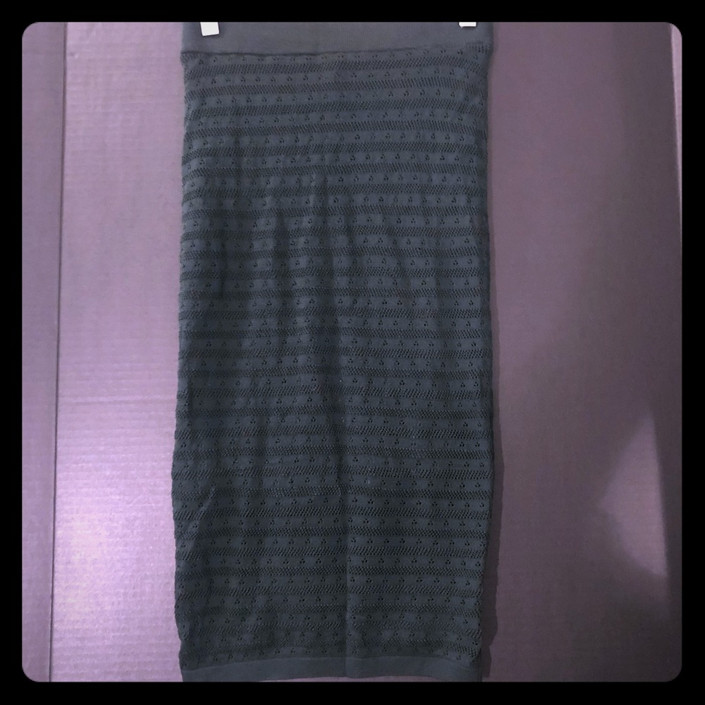 NWT Bebe pencil skirt dress mini small lace silk
